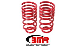 Chevrolet Camaro Lowering Springs - Rear - BMR Suspension - Red - `10-`15 Chevrolet Camaro Lowering Springs - Rear - BMR Suspension - Red - `10-`15